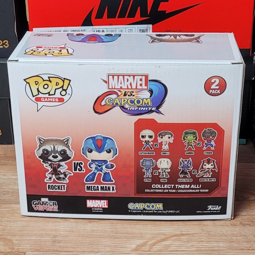 Funko Pop! Games Rocket vs Mega Man X Figures - Gray and Blue - Picture 3 of 4